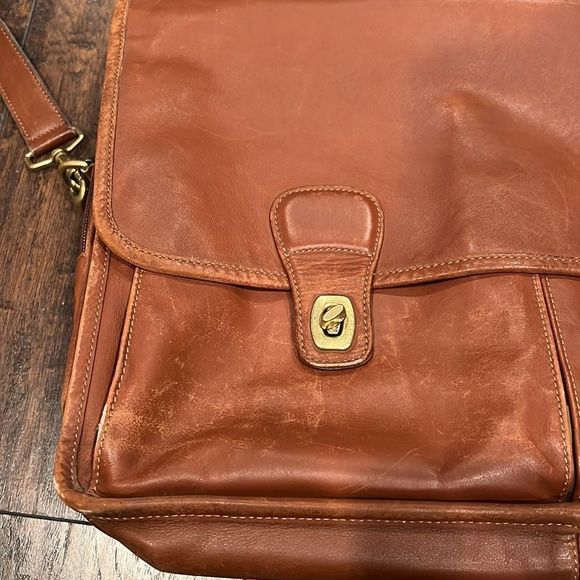 Authentic Coach Prescott Diplomat Briefcase Bag brown in good condition - Picture 2 of 16
